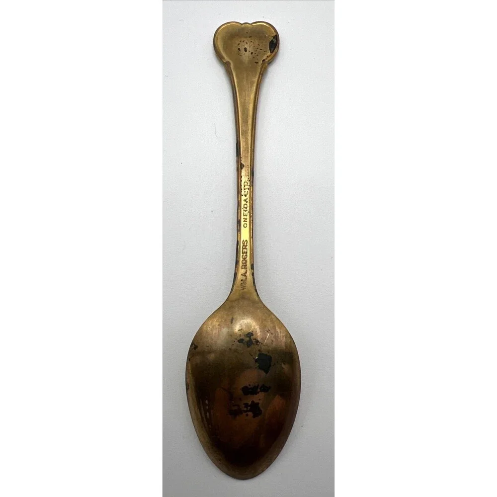 Vintage Collectable Spoons Lot of 2 - Danmark W/Painted Bottom